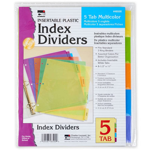 5 Tab Index Dividers