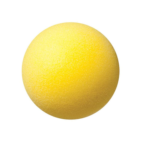 Uncoated Regular Density Foam Ball, 4", Yellow
