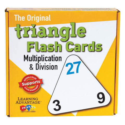 The Original Triangle Flash Cards - Multiplication & Division - 20 Per Set - 3 Sets