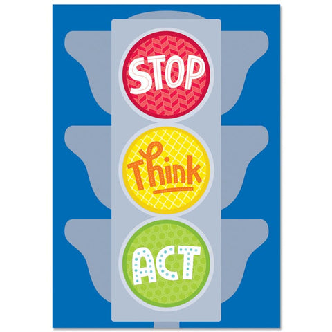 STOP THINK ACT INSPIRE U POSTER