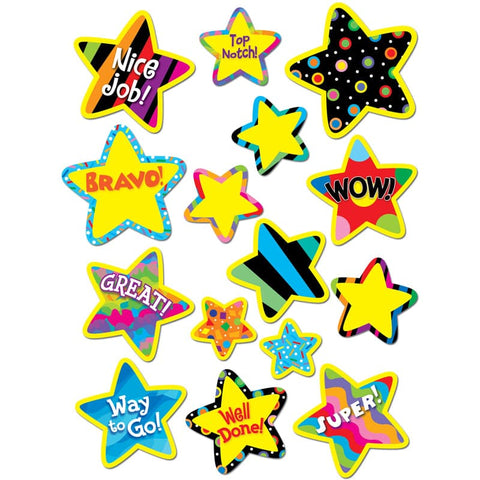 POPPIN PATTERN BRIGHT STAR STICKERS
