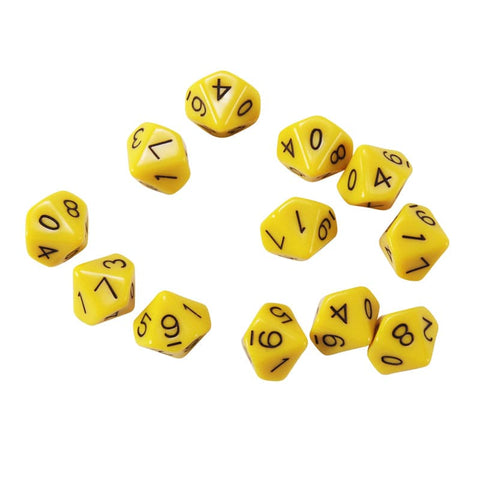 10-Sided Dice - Set of 12