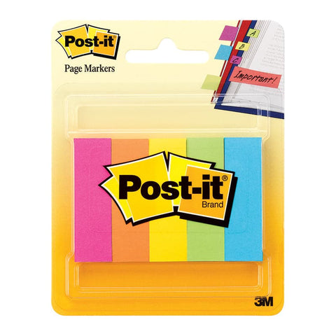 POST-IT PAGE MARKERS 5 PADS/PK