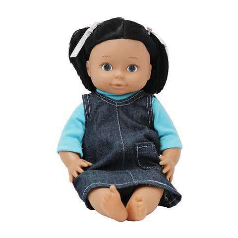 Multi-Ethnic School Doll, Native American 13" Girl