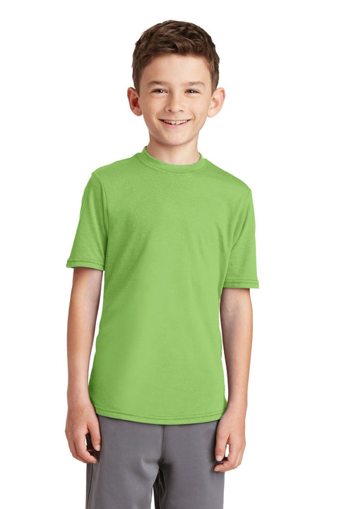 Port & Company &#174;  Youth Performance Blend Tee. PC381Y M Lime