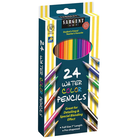 Watercolor Pencils, 24 Colors