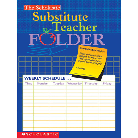 The Scholastic Substitute Teacher Folder, Pack of 10