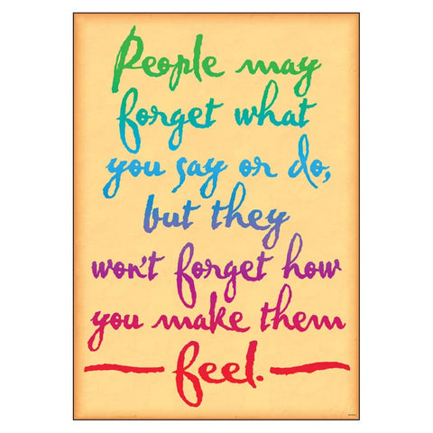People may forget what you... ARGUS® Poster, 13.375" x 19"